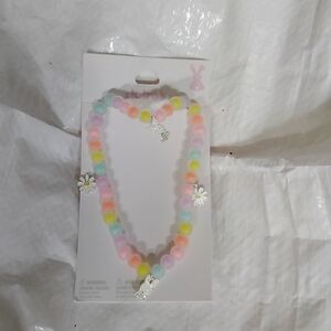 Claire's Easter Necklace and Bracelet